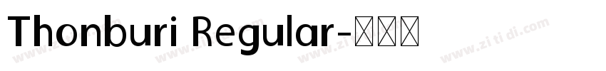Thonburi Regular字体转换